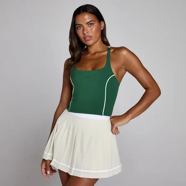 MP Dames Tempo Contrast Strappy Racerback Vest Racegroen L