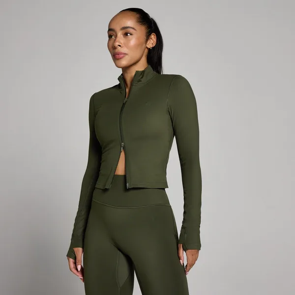 MP Dames Tempo Cropped Jas Bosgroen L