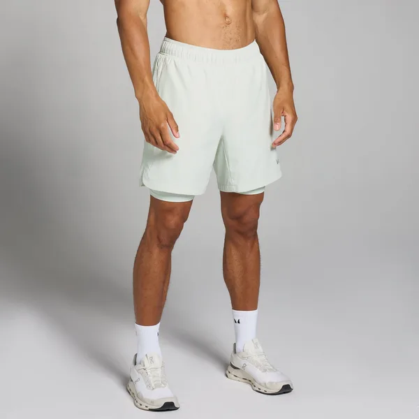MP 2-in-1 sportshort voor heren Mistgrijs XS