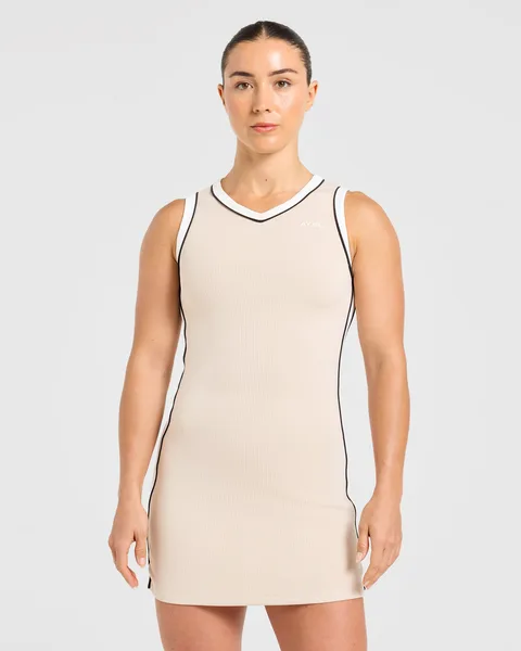 Signature V Neck Dress –