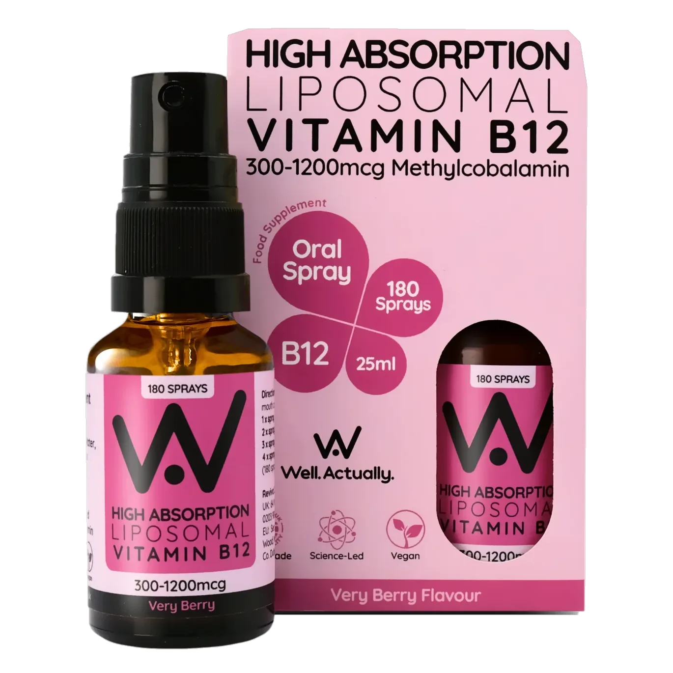 Liposomal Vitamin B12 – 200 Sprays – Very