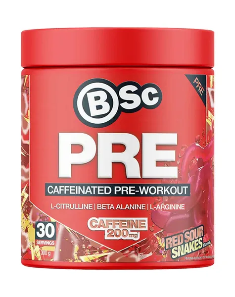 PRE Caffeinated Pre-Workout Red Sour Snakes 30 Serves