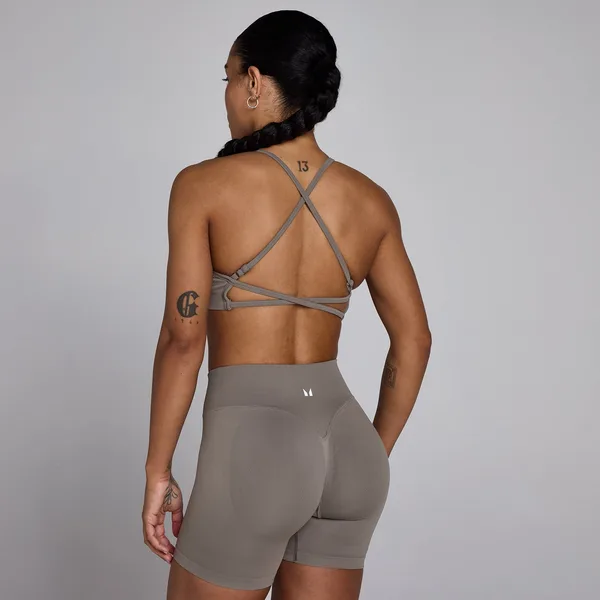 MP Women's Lift Seamless Strappy Bra Dark Truffle L