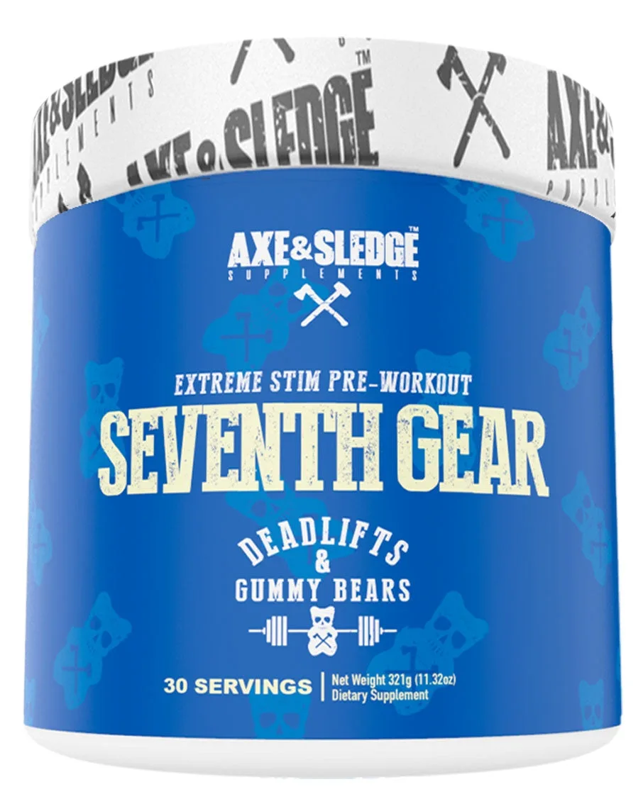 Axe & Sledge Seventh Gear Pre-Workout – Deadlifts & Gummy Bears 30 Serves