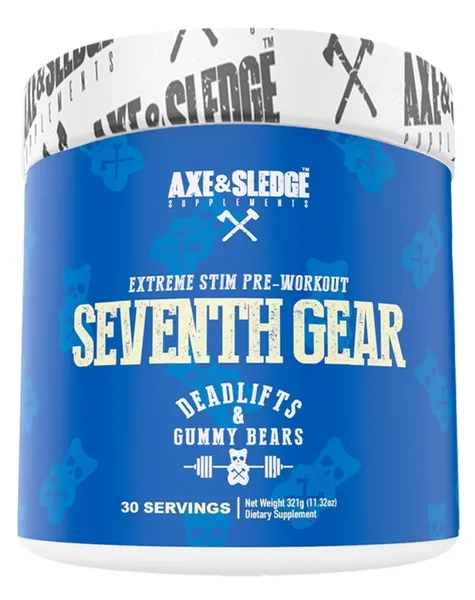 Axe & Sledge Seventh Gear Pre-Workout – Deadlifts & Gummy Bears 30 Serves