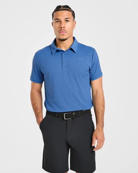 Precision Geometric Polo – Ocean