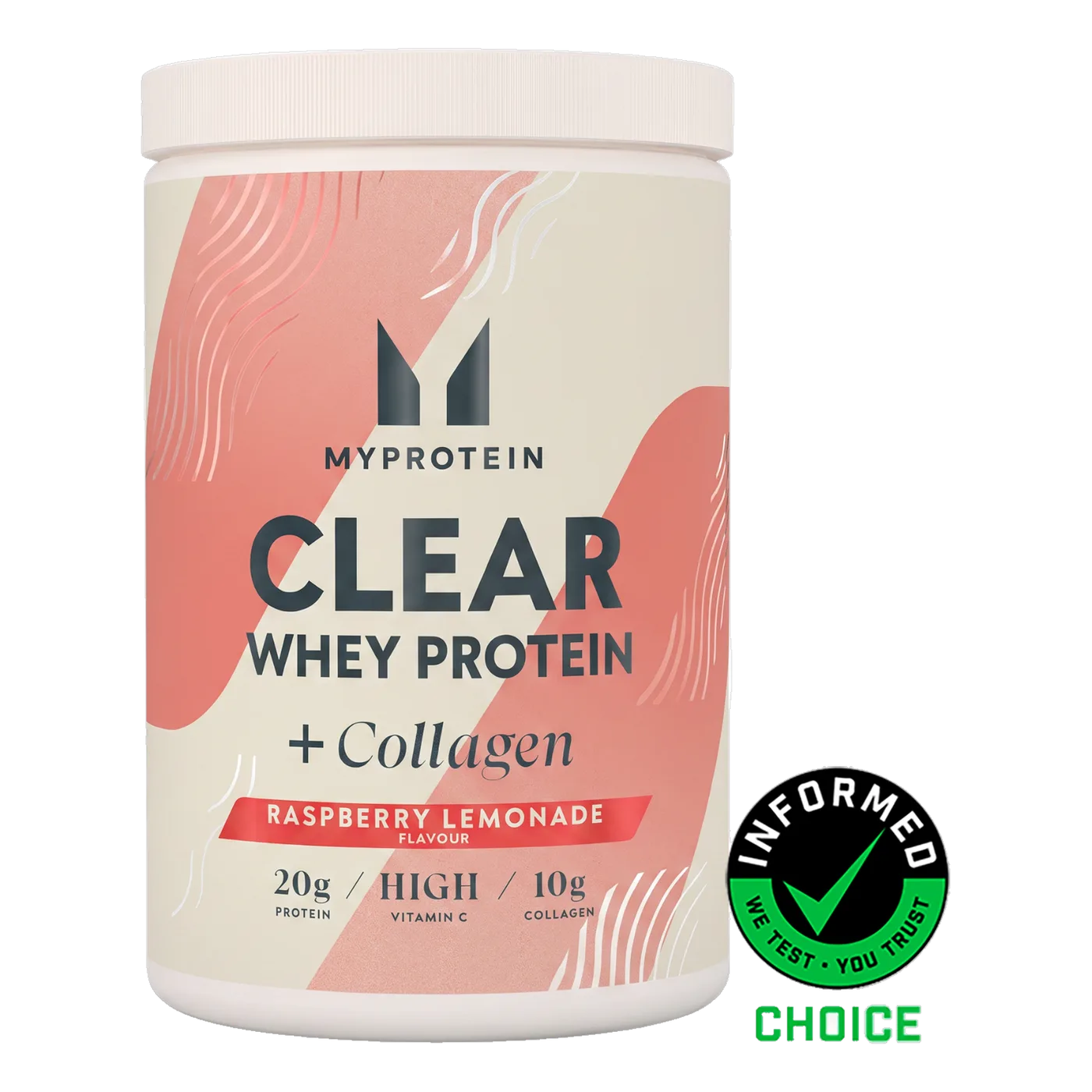 Clear Whey Protein + Collagen 500g Raspberry Lemonade