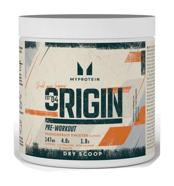 Origin Pre-Workout Dry Scoop Passionfruit Twister 18 servings